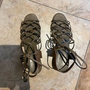 Vince Sandals Brownish/Green 10